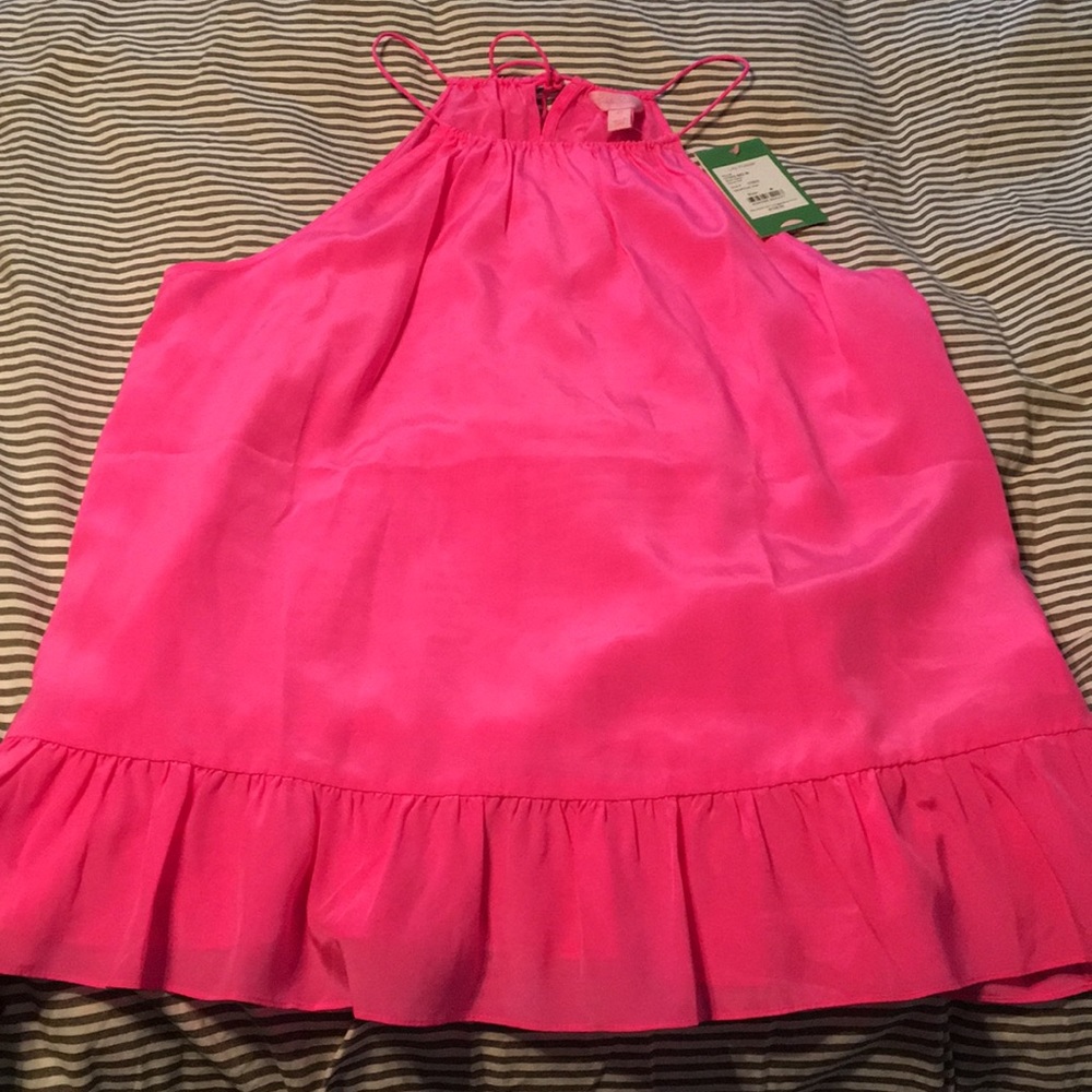 Lilly Pulitzer Millie Top Tropical Pink size M